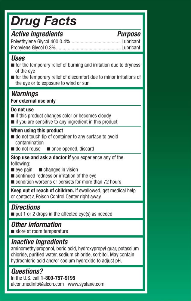 Systane Ultra Lubricant Eye Drops – 60 Count | Extended Protection & Fast Relief