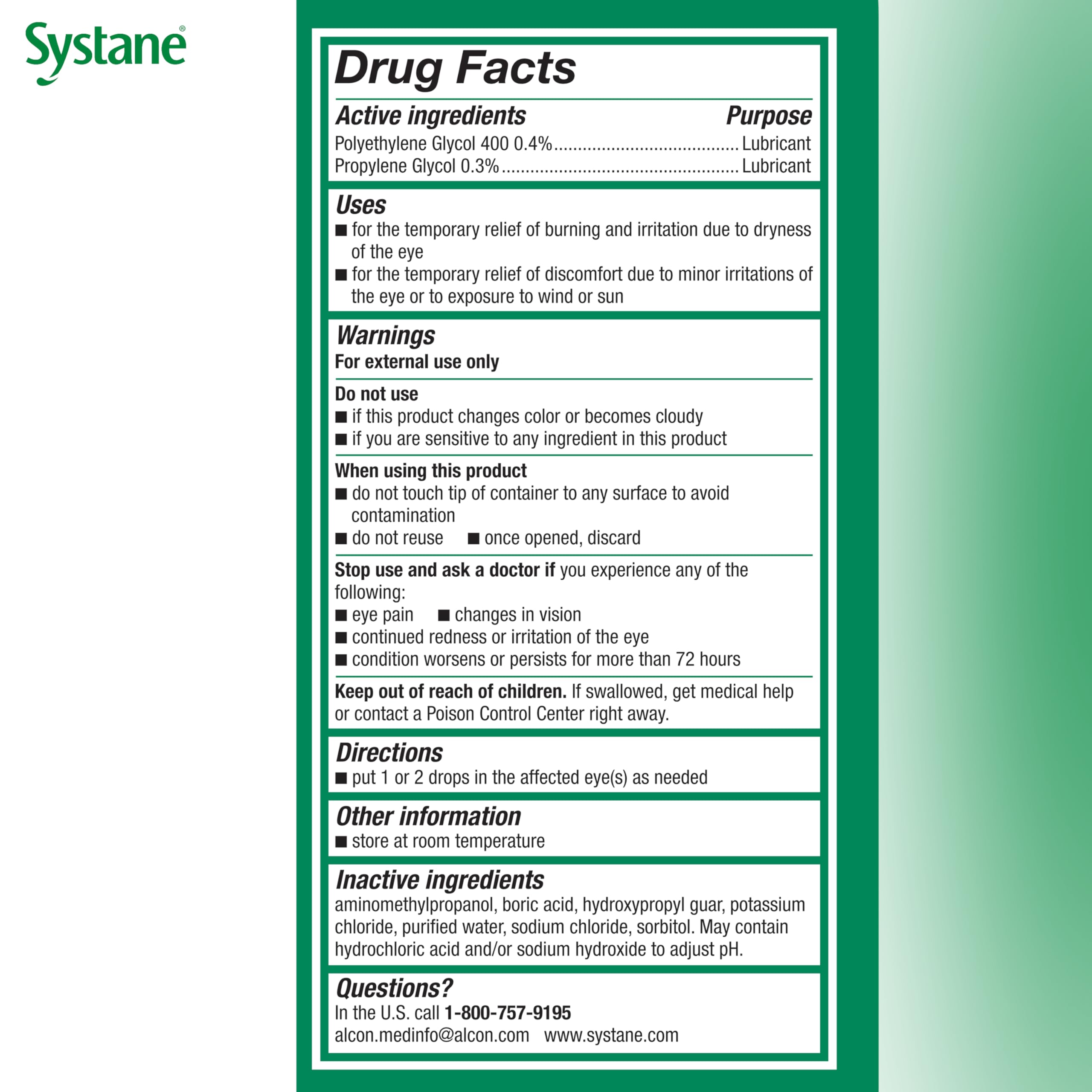 Systane Ultra Lubricant Eye Drops – 60 Count | Extended Protection & Fast Relief