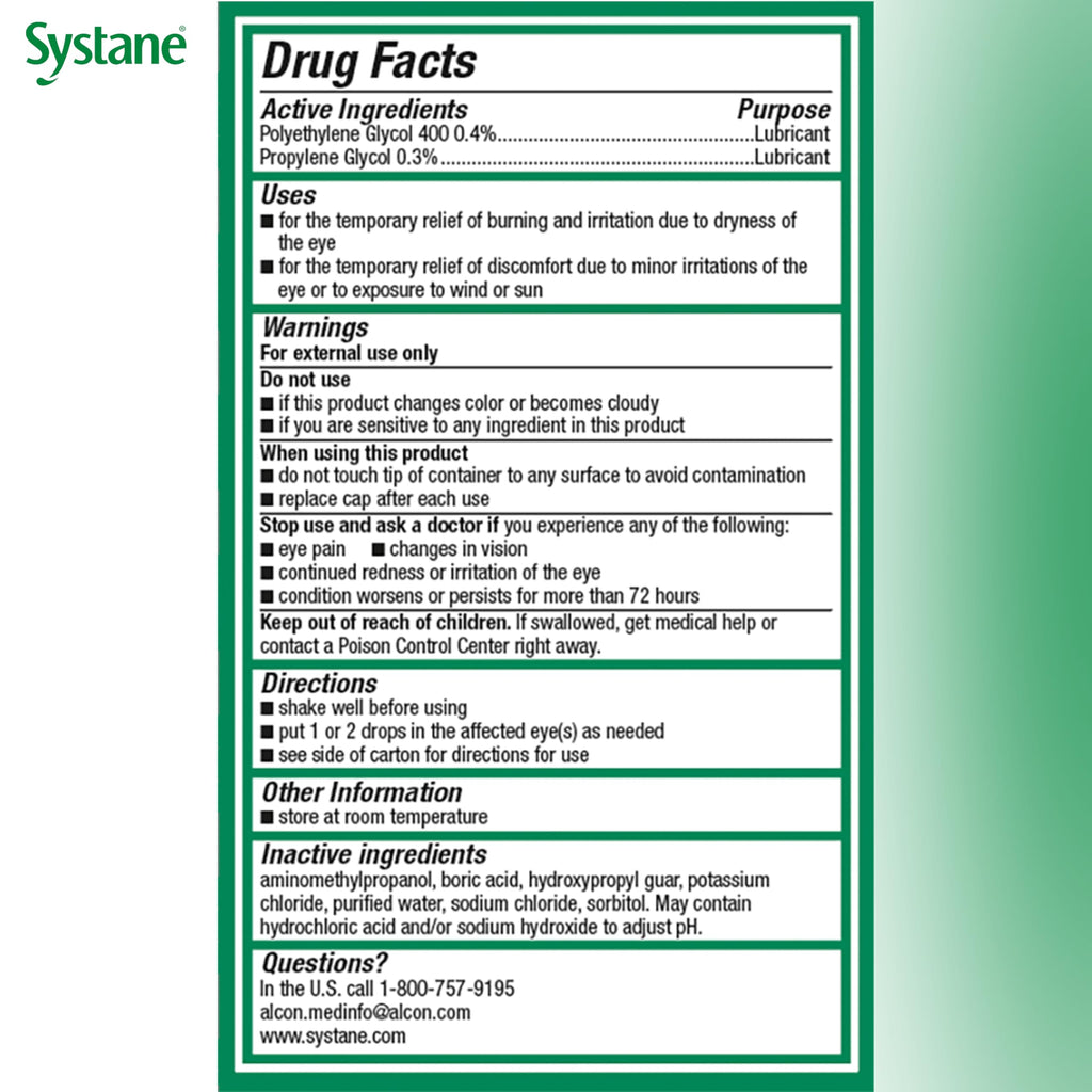 Systane Ultra PF Preservative-Free Eye Drops 10ml | Fast Hydration & Extended Relief