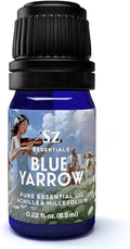 Sz Essentials Blue Yarrow Essential Oil – 100% Pure, Calming & Grounding – 0.22 fl oz (6.5 mL)