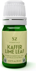 Sz Essentials Kaffir Lime Leaf Essential Oil – 100% Pure & Undiluted, Therapeutic Grade, Vegan (5ml)