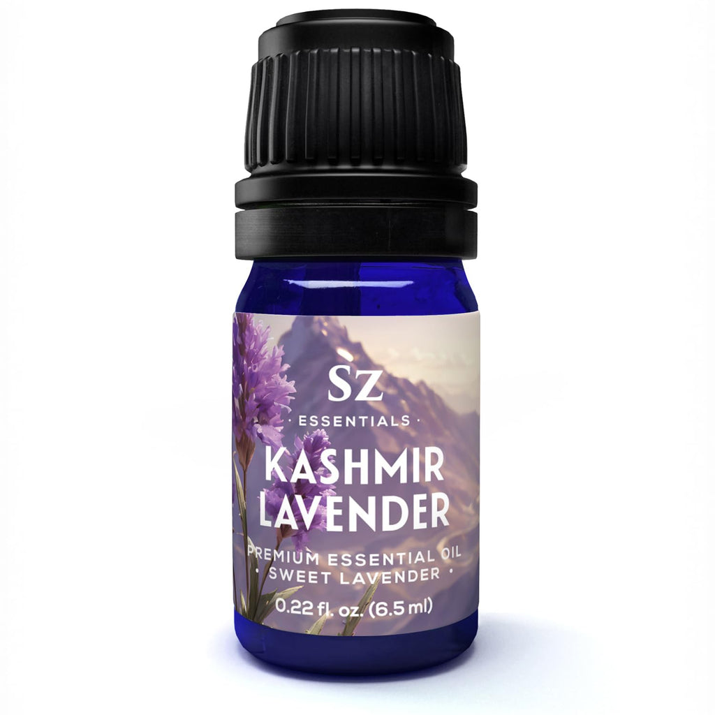 Sz Essentials Kashmir Lavender Essential Oil – 100% Pure & Undiluted (0.22 fl oz / 6.5 mL)