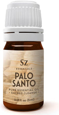 Sz Essentials Palo Santo Essential Oil – 100% Pure & Ethically Sourced (Peru, 5 mL)