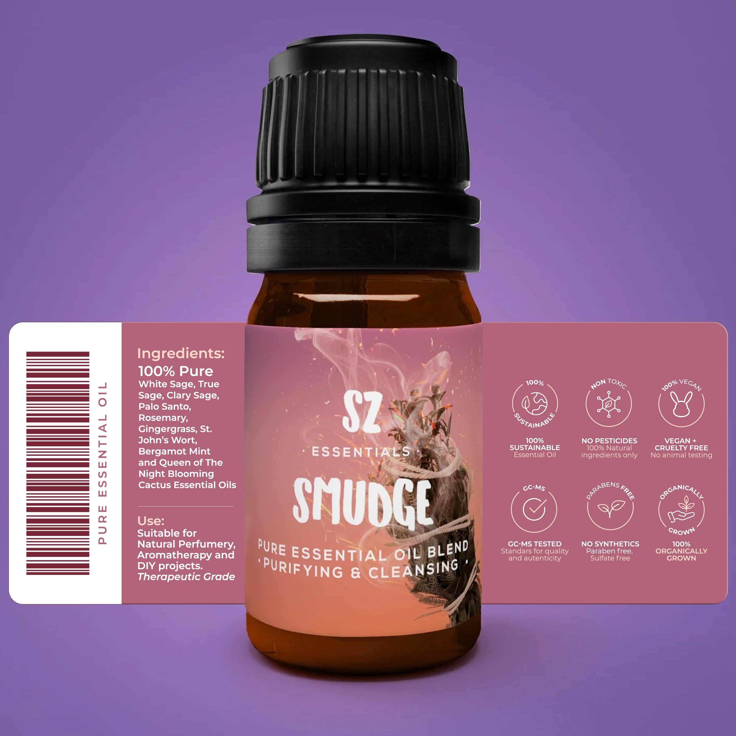 Sz Essentials Shamanic Smudge for Diffuser - Flameless 0.17oz