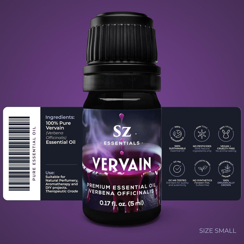 Sz Essentials Vervain Oil | Vegan, Spiritual Protection & Magick