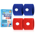 SZSTYYP Motion Sickness Bands for Kids – Travel Sickness Relief Wristbands (Blue/Red)