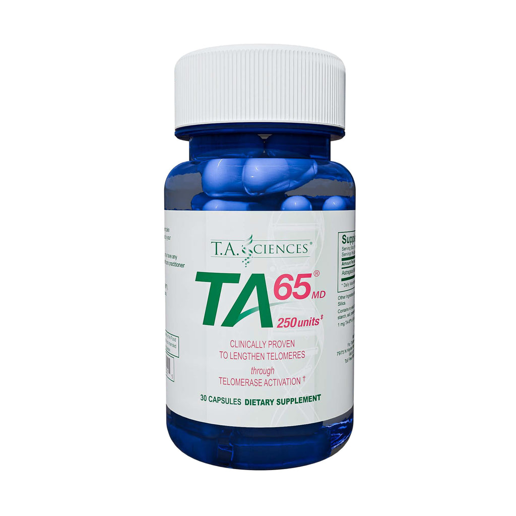 T.A. Sciences TA-65 Telomere Activation Supplement - 2.5x Potency, 30 Capsules