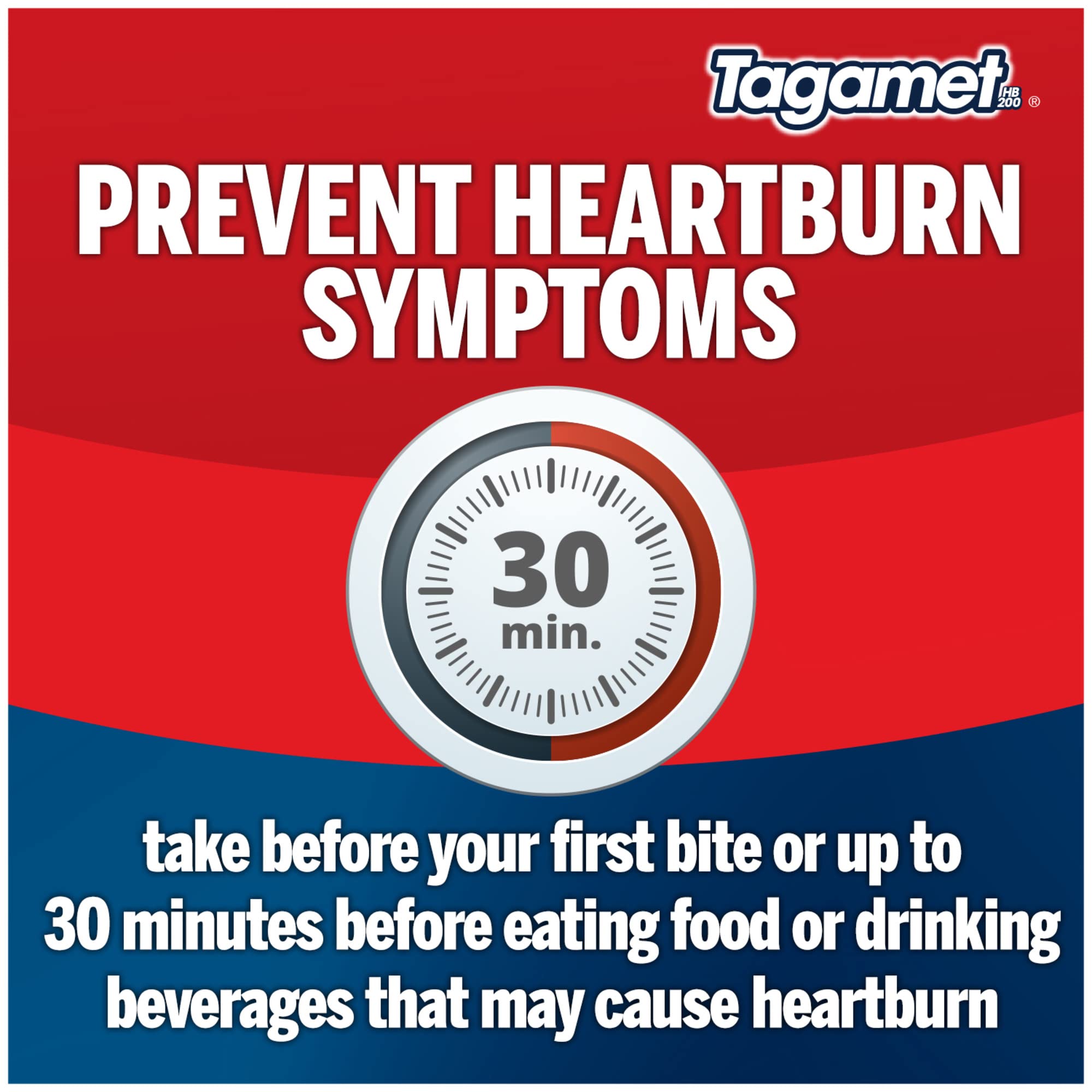 Tagamet HB 200 mg Cimetidine – Heartburn Relief & Prevention, 30 Count