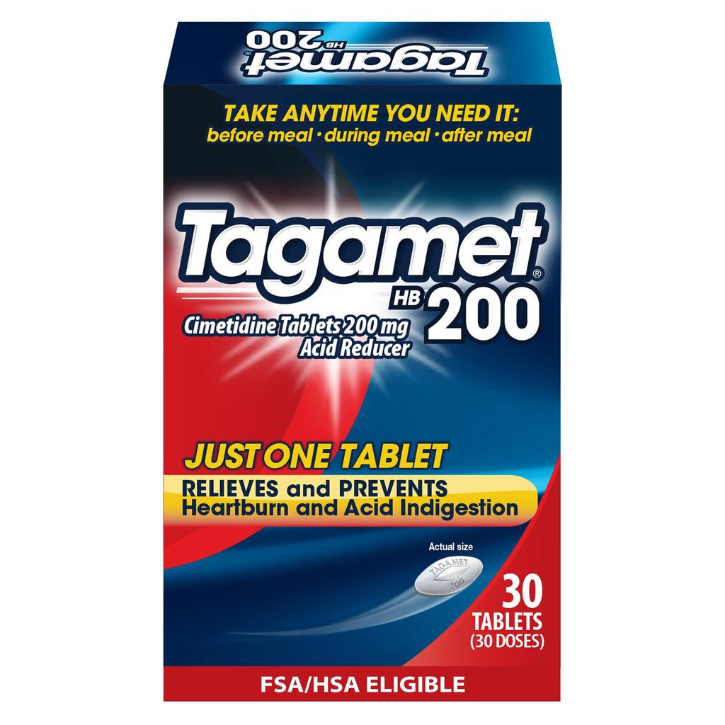 Tagamet HB 200 mg Cimetidine – Heartburn Relief & Prevention, 30 Count