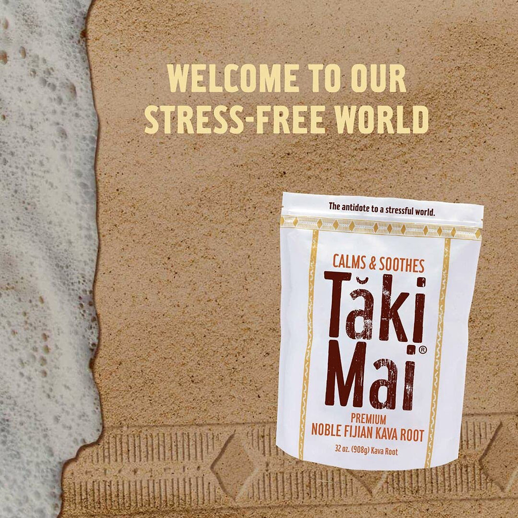 Taki Mai Noble Kava Root Powder 32oz – Pure Noble Kava for Calm Evening Rituals
