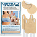 Taoscare Castor Oil Pack 4 Pack for Women – Reusable Organic Cotton Knee & Chest Wraps