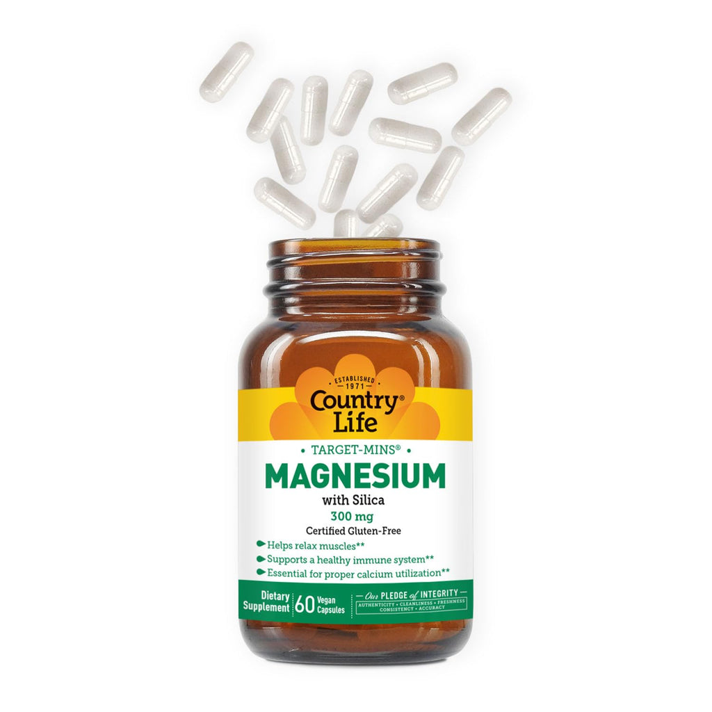 Target-Mins Magnesium with Silica 300mg – 60 Vegan Capsules | Gluten Free & Vegan Certified