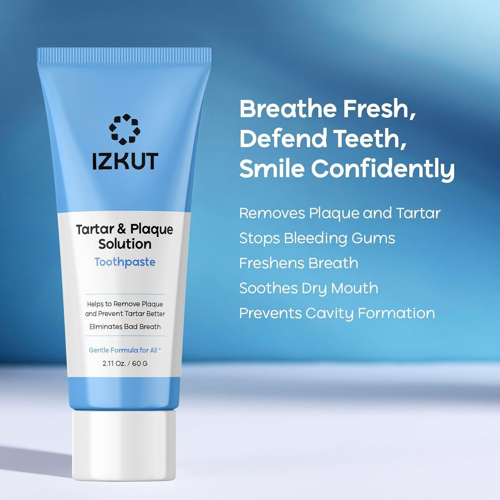 Plaque & Tartar Remover Toothpaste - Deep Clean, Tartar Control, Mint - 2 Pack