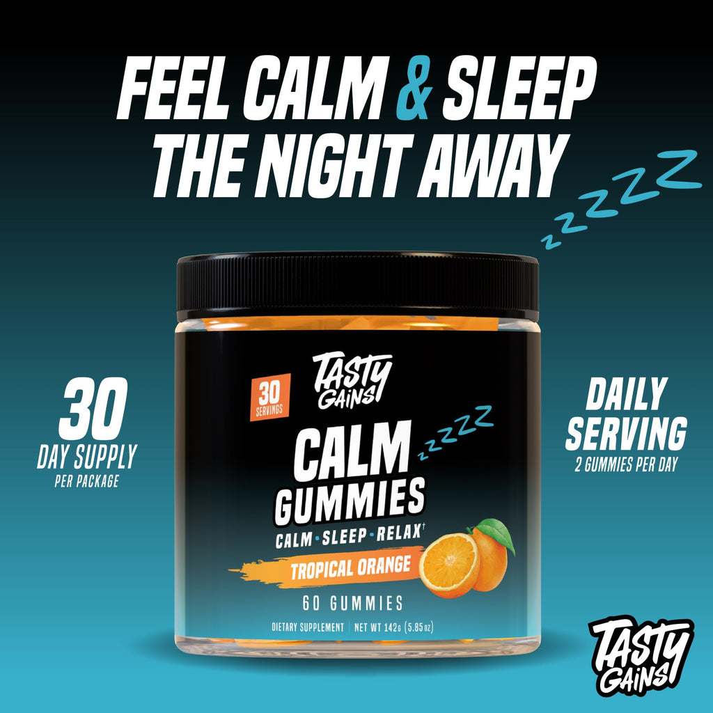 TASTY GAINS Magnesium Gummies – Sugar-Free Calm, Stress Relief & Sleep Support