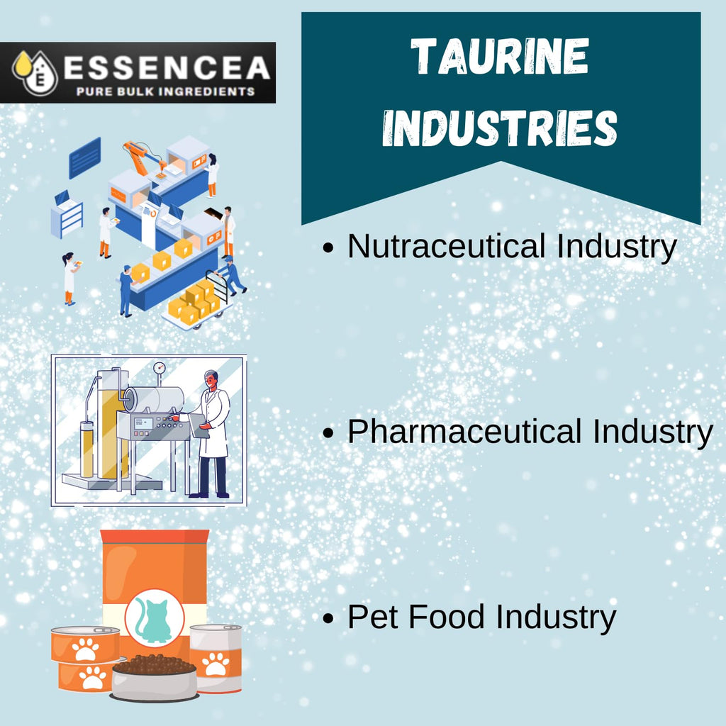 Essencea Taurine Powder 2 lb – 100% Taurine Pure Bulk