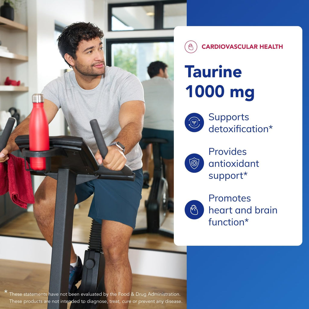 Pure Encapsulations Taurine 1,000 mg – Heart Health & Detox | Vegan & Gluten Free | 120 Capsules