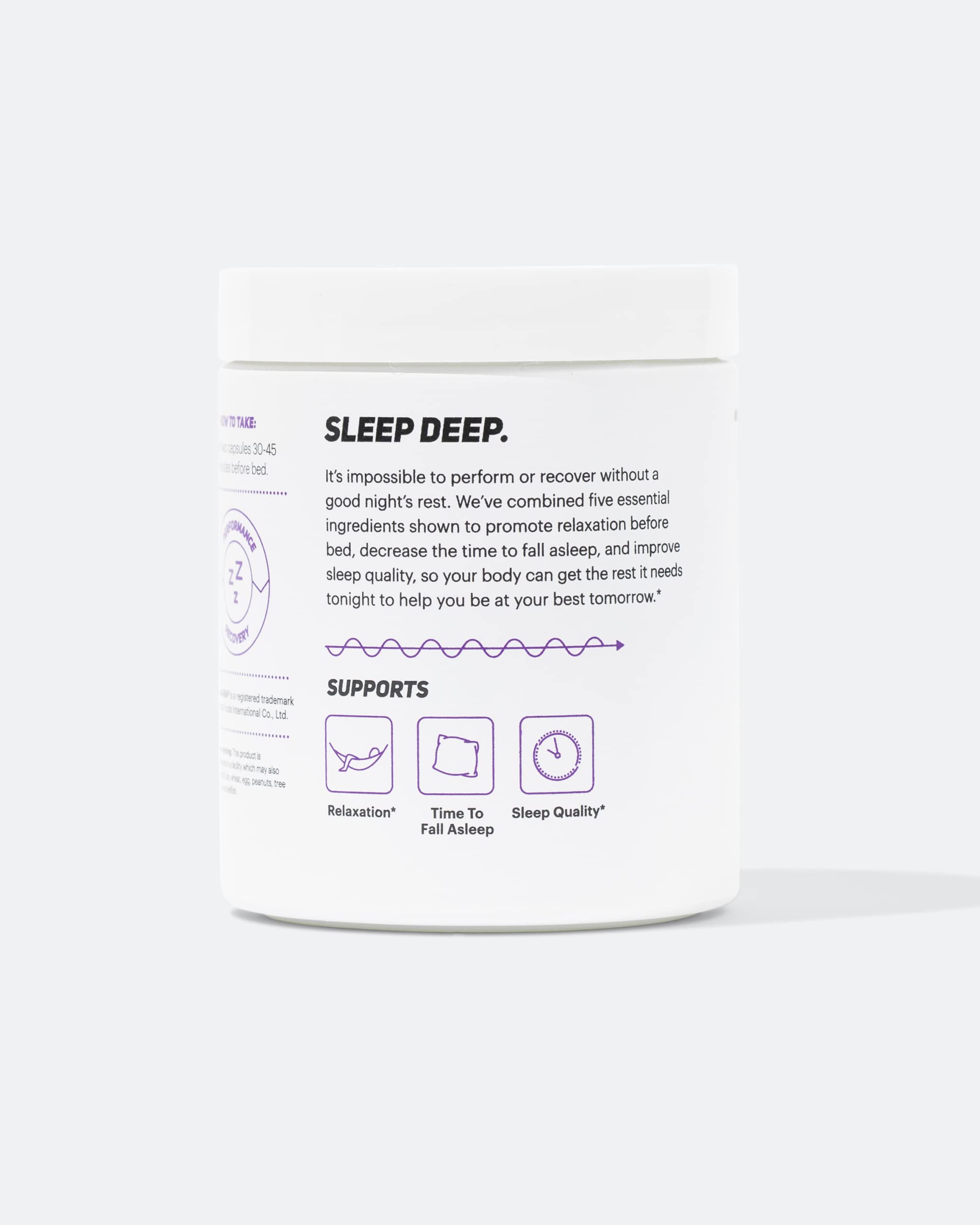 TB12 Sleep - Sleep Support with Magnesium, L-Theanine, Chamomile, GABA & Melatonin
