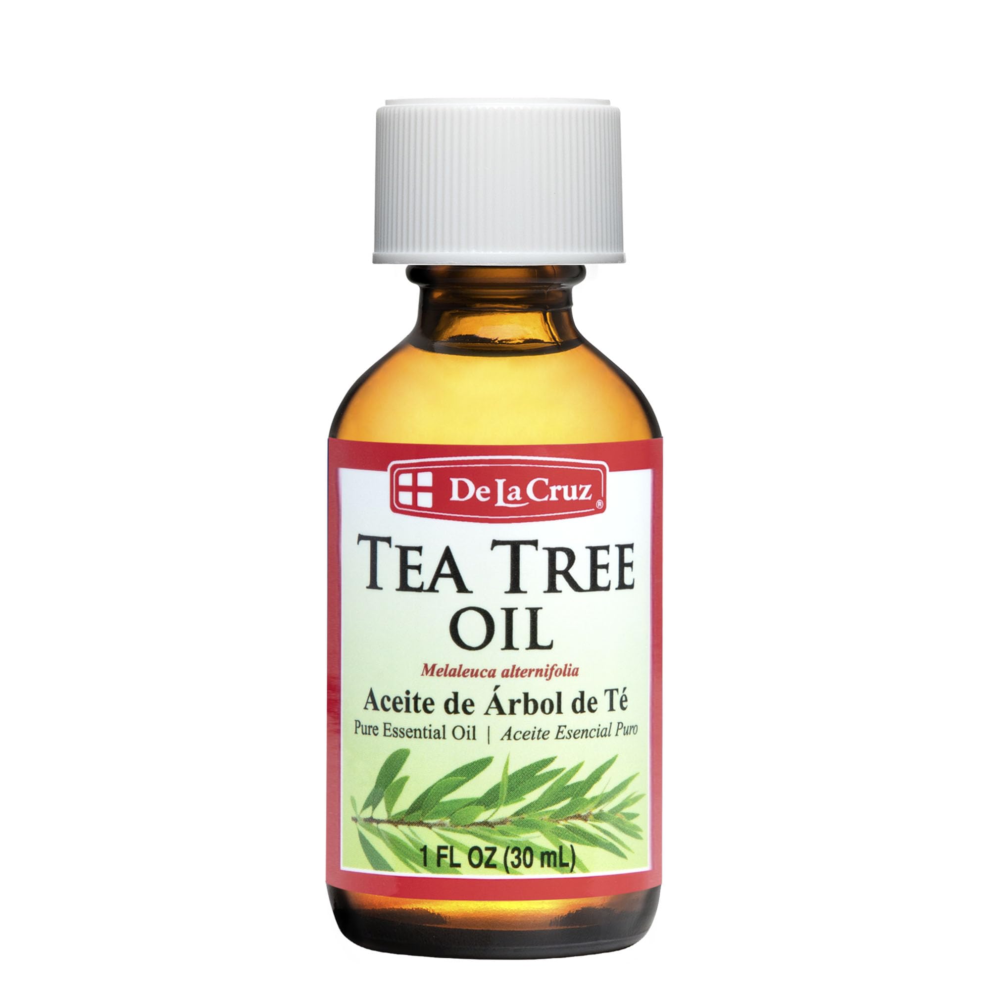 De La Cruz 100% Pure Tea Tree Essential Oil from Australia - Steam Distilled for Aromatherapy - 1 FL OZ (30 mL)