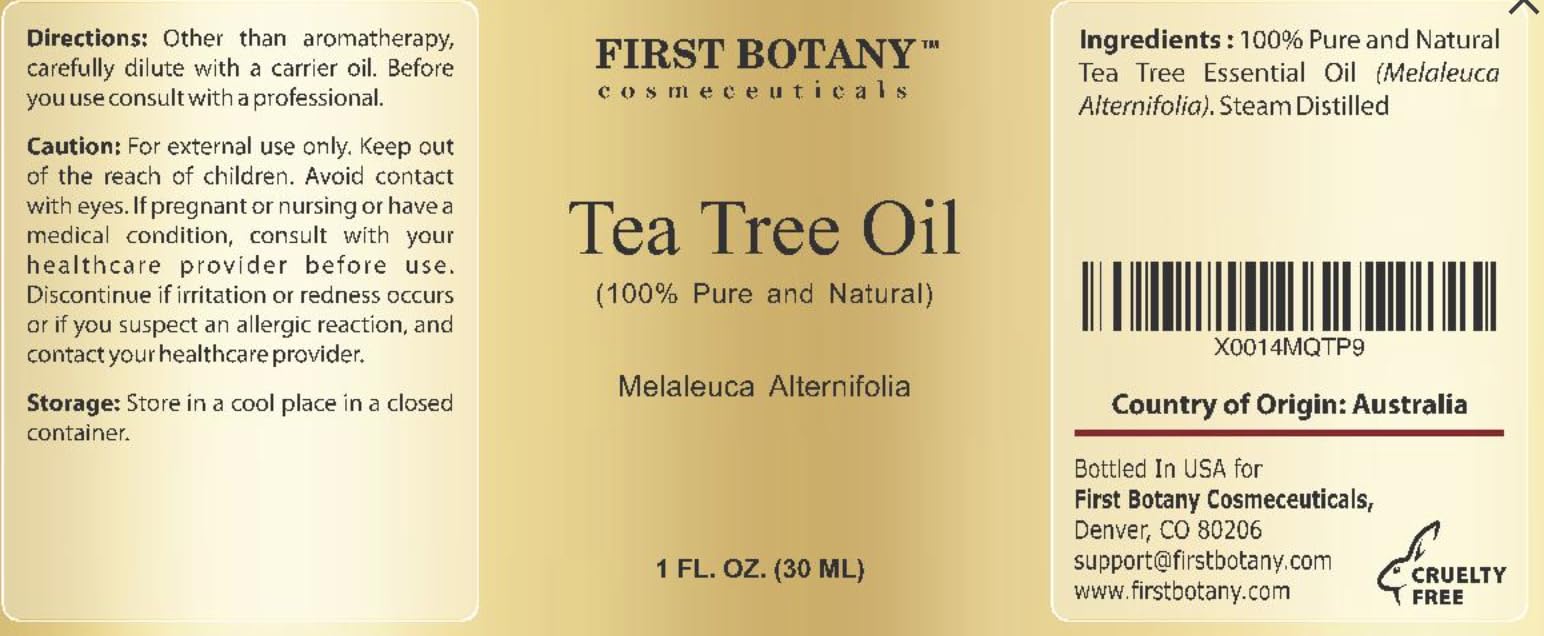 First Botany 100% Pure Australian Tea Tree Essential Oil - High Terpinen-4-ol, 1 fl oz