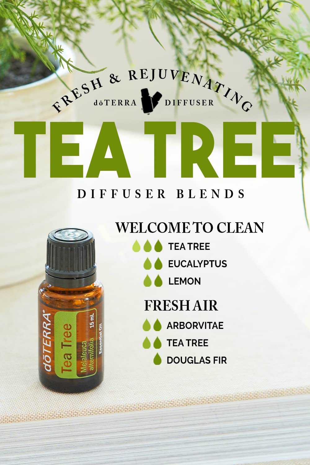 doTERRA Melaleuca Essential Oil 15ml – 2 Pack | Tea Tree Oil for Skin