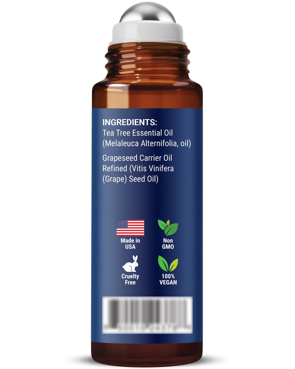 Tea Tree Oil Roll-On 10 ml – 100% Pure, Pre-Diluted Essential Oil | Nexon Botanics