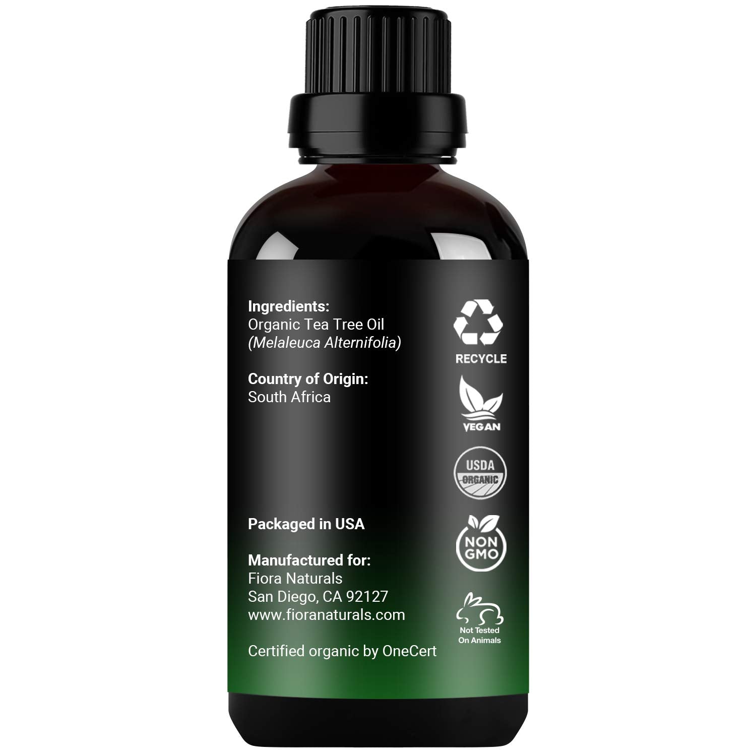 Tea Tree Oil 100% Pure Organic Essential Oil – Fiora Naturals, 1 fl oz