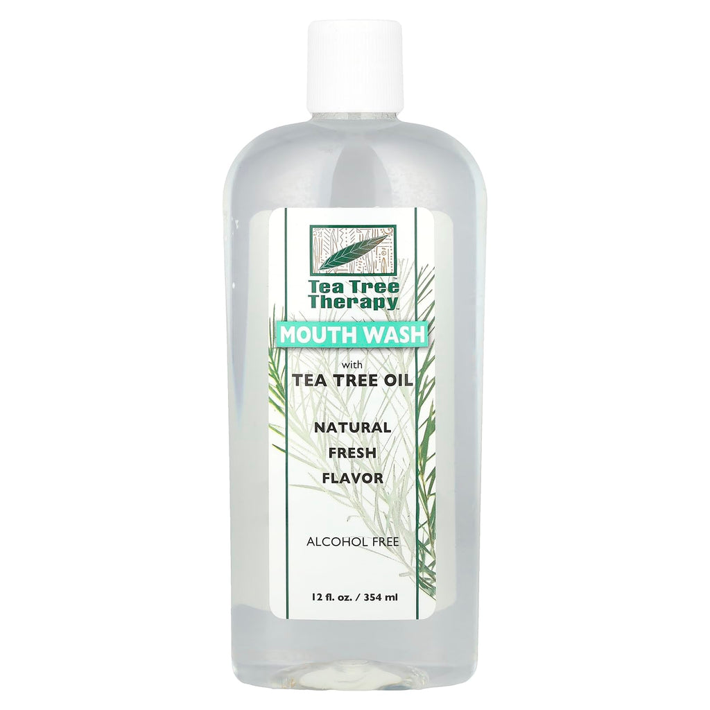 Tea Tree Therapy Mouthwash, 12 Ounce – Alcohol Free, Daily Use, No Preservatives