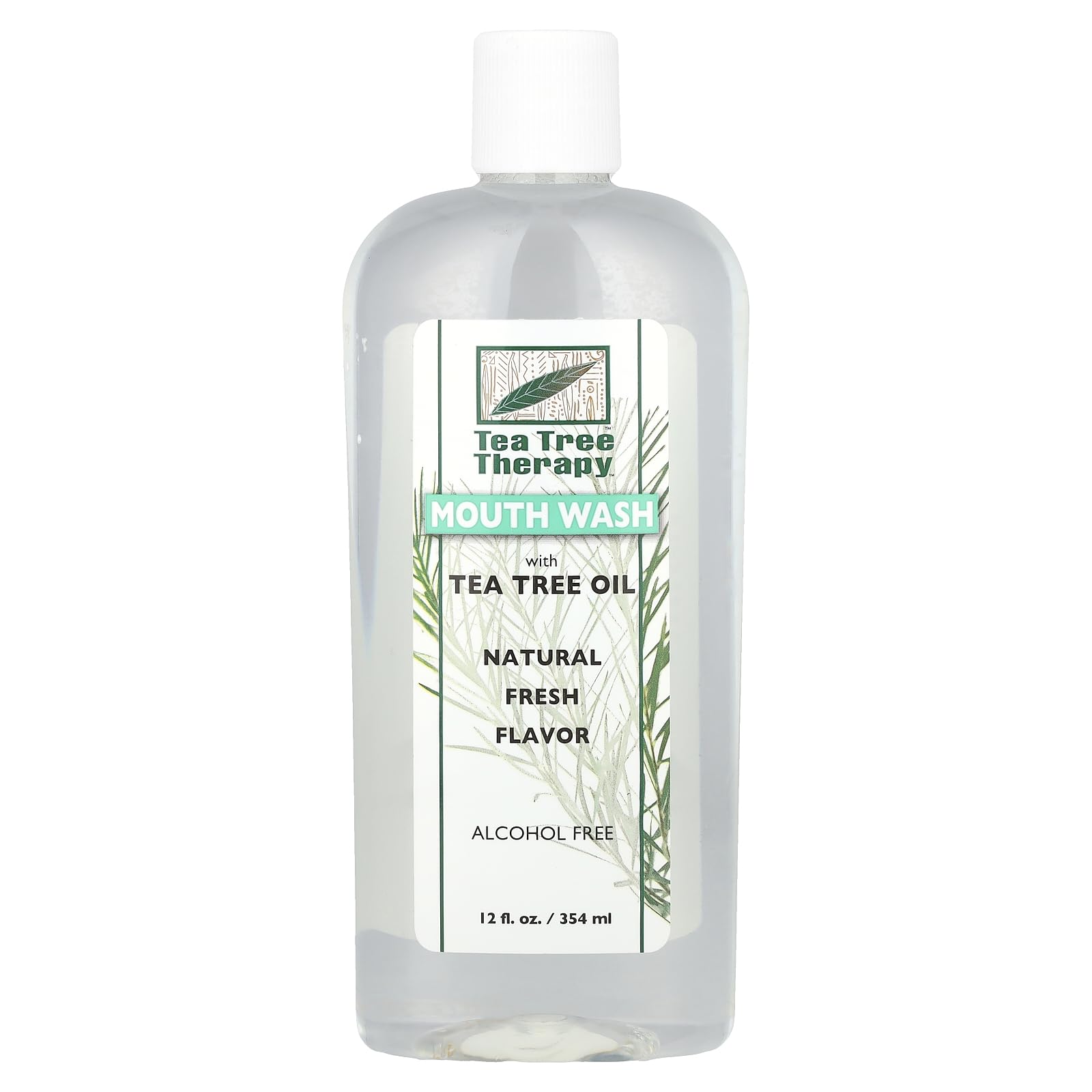 Tea Tree Therapy Mouthwash, 12 Ounce – Alcohol Free, Daily Use, No Preservatives