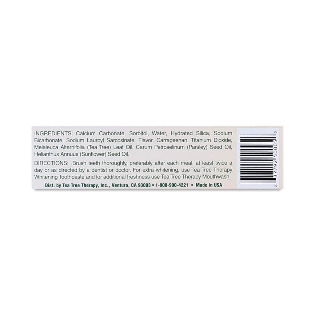 Tea Tree Therapy Toothpaste with Baking Soda 5 Oz – Pack of 2