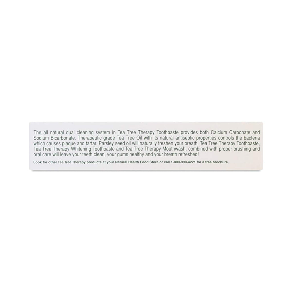 Tea Tree Therapy Toothpaste with Baking Soda 5 Oz – Pack of 2