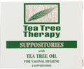 Tea Tree Therapy Vaginal Suppositories with Tea Tree Oil – 6 Count, White