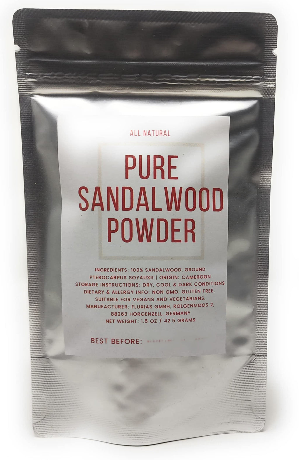Pure Sandalwood Powder - 100% Natural Sandalwood Dust - Culinary Grade, Raw, Vegan, Non-GMO