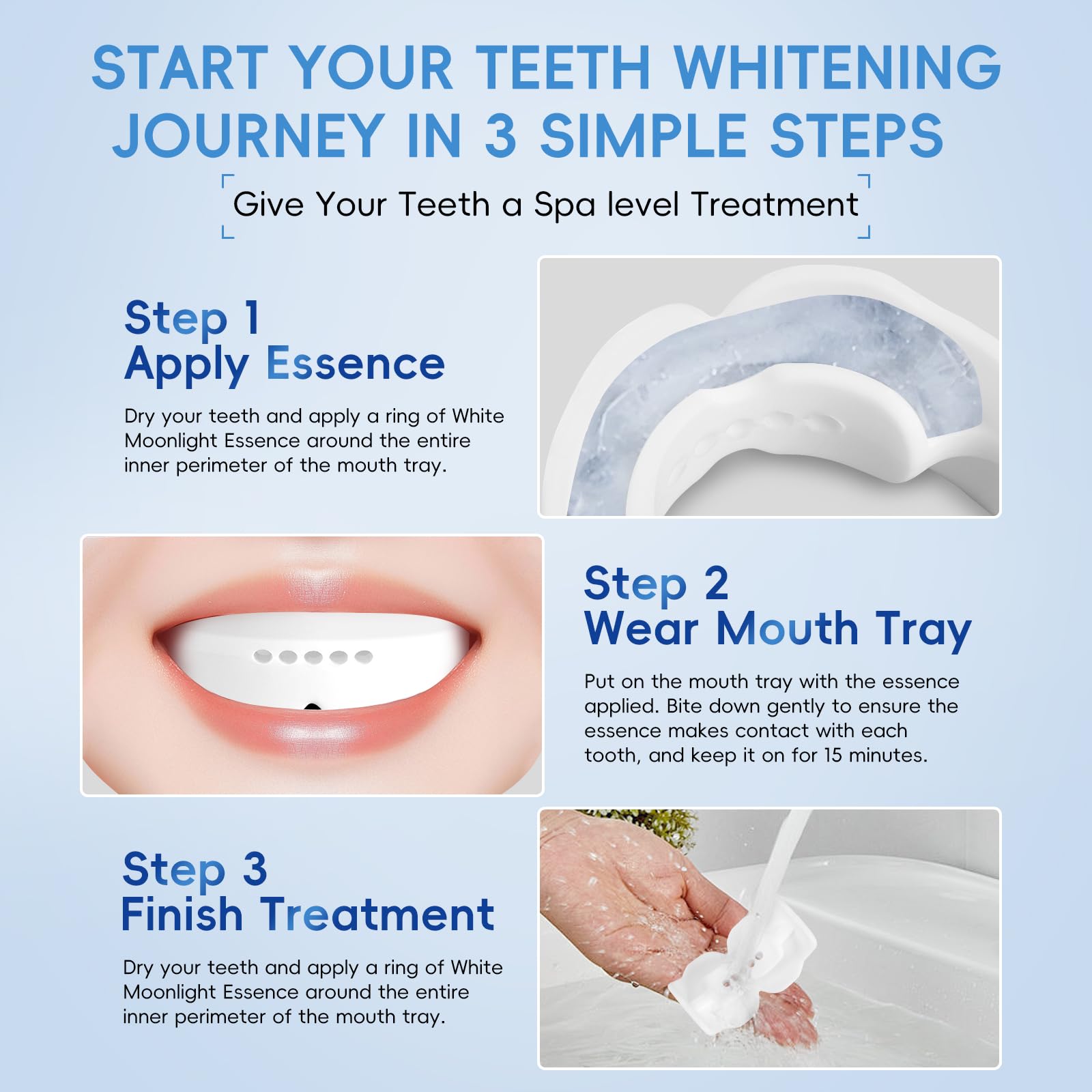 TEAWOO Teeth Whitening Gel – 60ml (2x30ml) | WhitePlus Edition + Mouth Tray