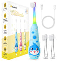 Teeteck Electric Toothbrush for Kids - Magnetic Charging, 2 Brush Heads Included (Blue) | Ages 1-6