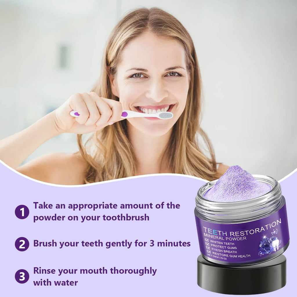 Teeth Restoration Mineral Powder - Strengthen Teeth & Gums | Oral Care Mineral Powder