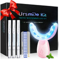 Teeth Whitening Kit for Sensitive Teeth - 16 LED Light, 30 Min - Pink