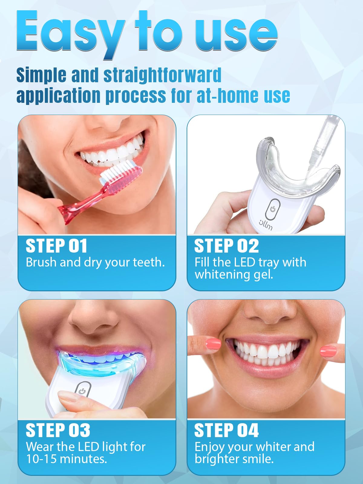 Teeth Whitening Kit with LED Light | 35% Carbamide Peroxide - Gentle on Sensitive Teeth