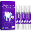 Teeth Whitening Pen 6 Pack—Purple Gel, No-Sensitivity Formula, Mint Fresh Breath