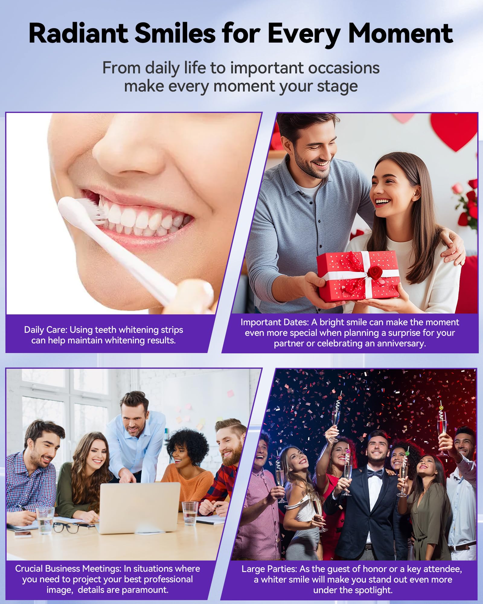Teeth Whitening Strips 14 Treatments | Enamel Safe for Sensitive Teeth