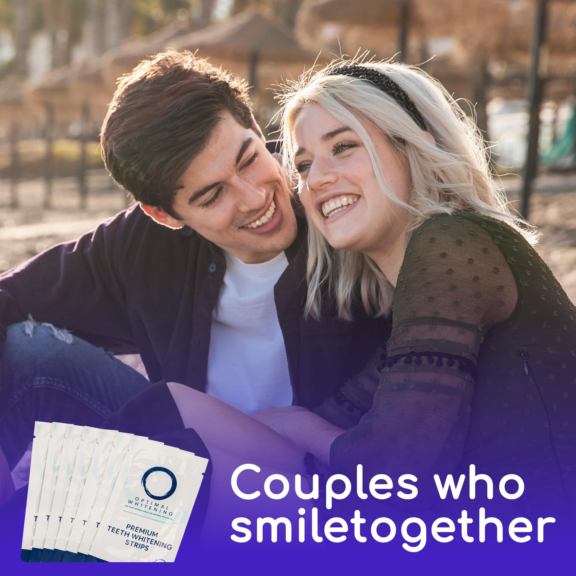 Teeth Whitening Strips for Sensitive Teeth – 14-Day Full Treatment Kit | Fast-Acting