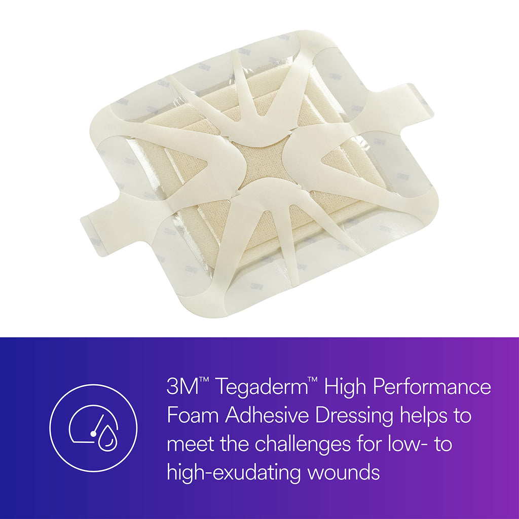 Tegaderm High-Performance Foam Dressing 90612 – Square, Absorbent, Breathable