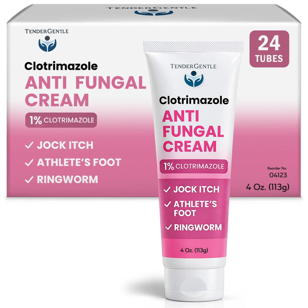TenderGentle Clotrimazole Cream for Skin - 4 oz Tube, Case of 24