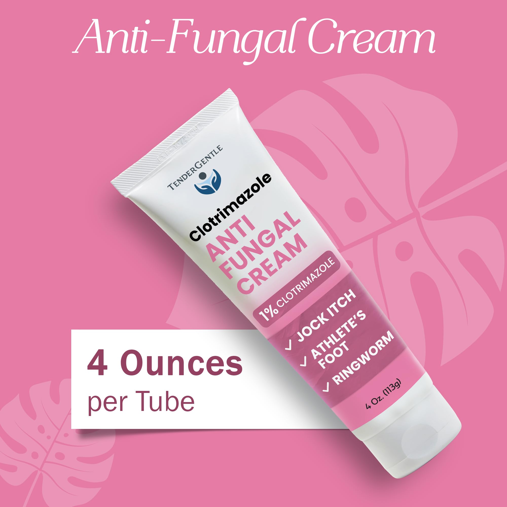 TenderGentle Clotrimazole Cream for Skin - 4 oz Tube, Case of 24