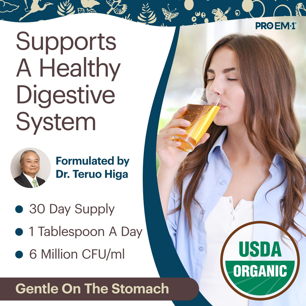 TeraGanix Organic Liquid Probiotic (90 Day Supply) – Dr. Formulated for Adults & Kids, 6 Million CFU/mL, 3 Pack