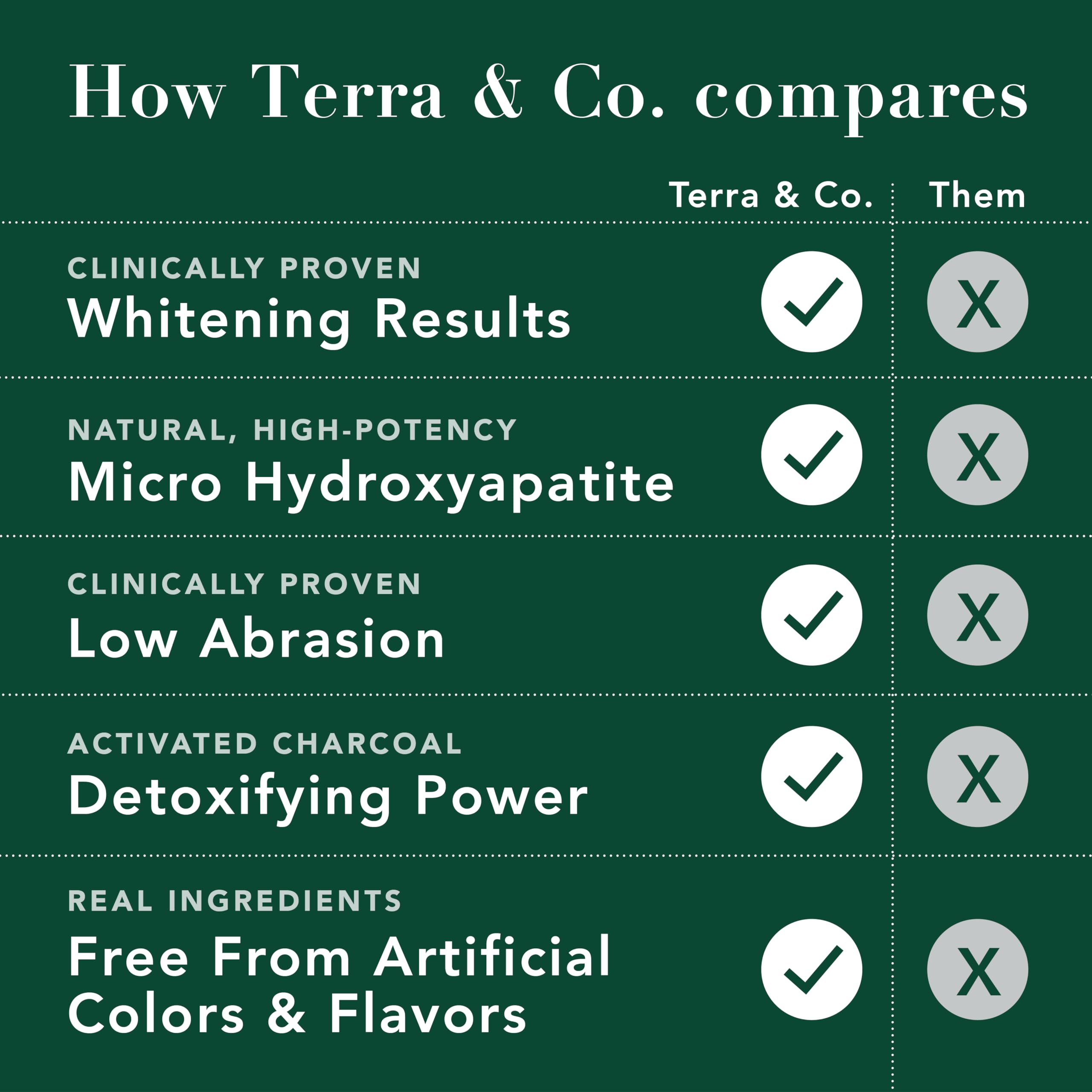 Terra & Co. Brilliant Black Hydroxyapatite Toothpaste for Whitening Teeth – USA-Made, Fluoride-Free, Vegan, SLS-Free, Low Abrasion – Mint, 3.4 oz