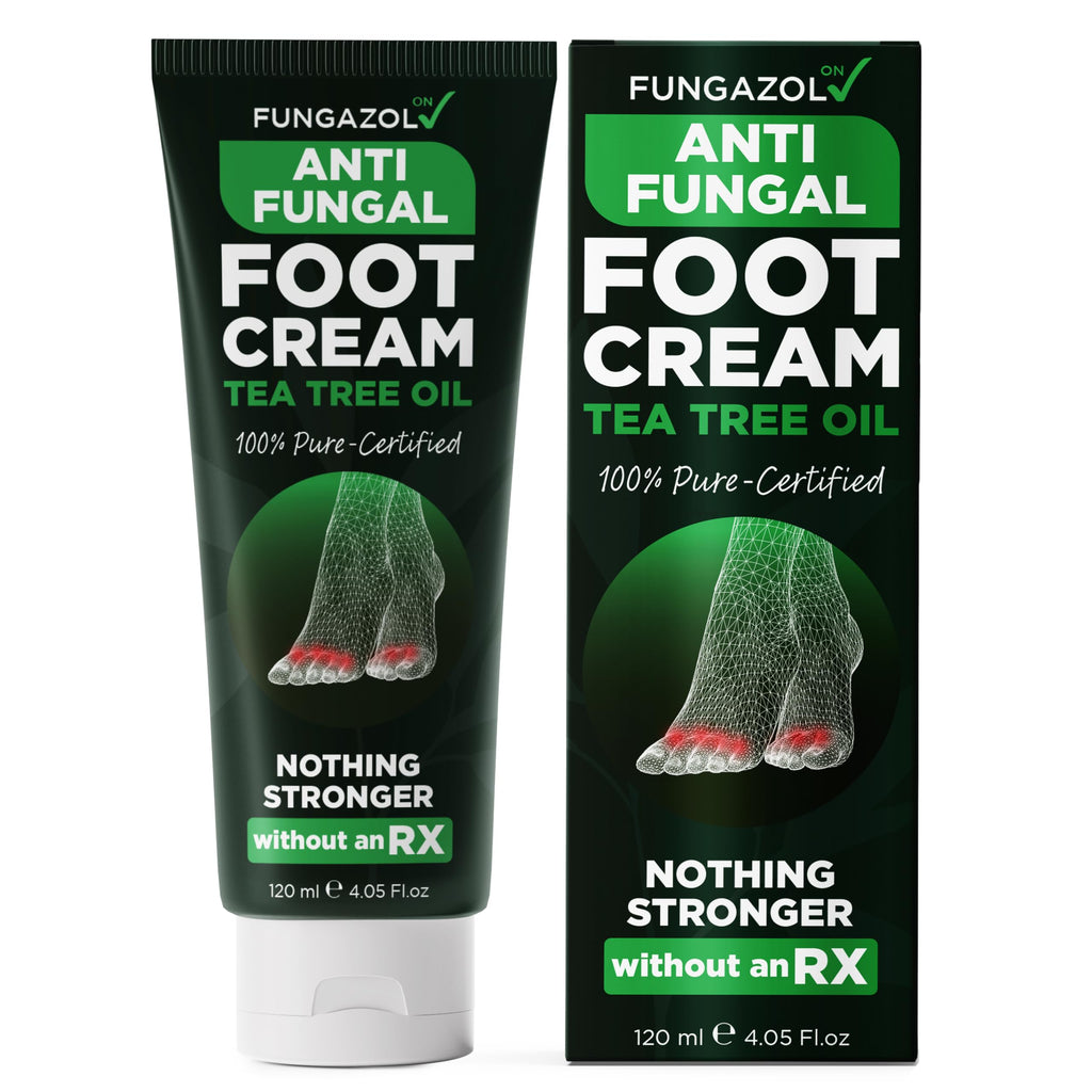 Foot Cream with Tea Tree Oil | Antifungal Foot Care by Terramed Just Think Comfort | 4.05 fl oz