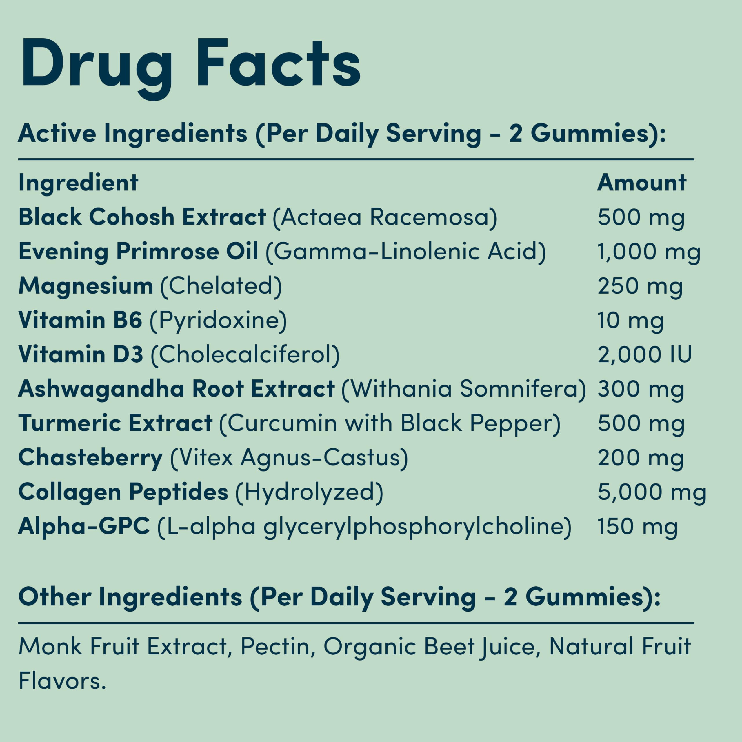 Terramed Just Think Comfort Perimenopause Gummies – Hormonal Balance & Mood Support (60 Vegan Gummies)