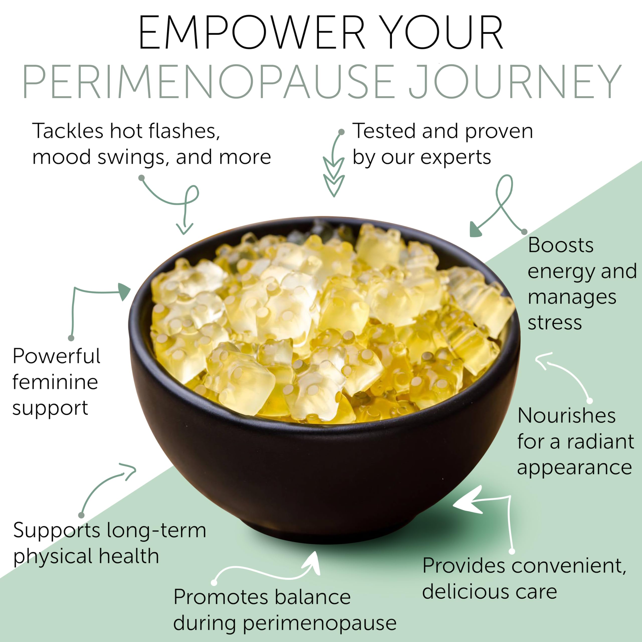 Terramed Just Think Comfort Perimenopause Gummies – Hormonal Balance & Mood Support (60 Vegan Gummies)