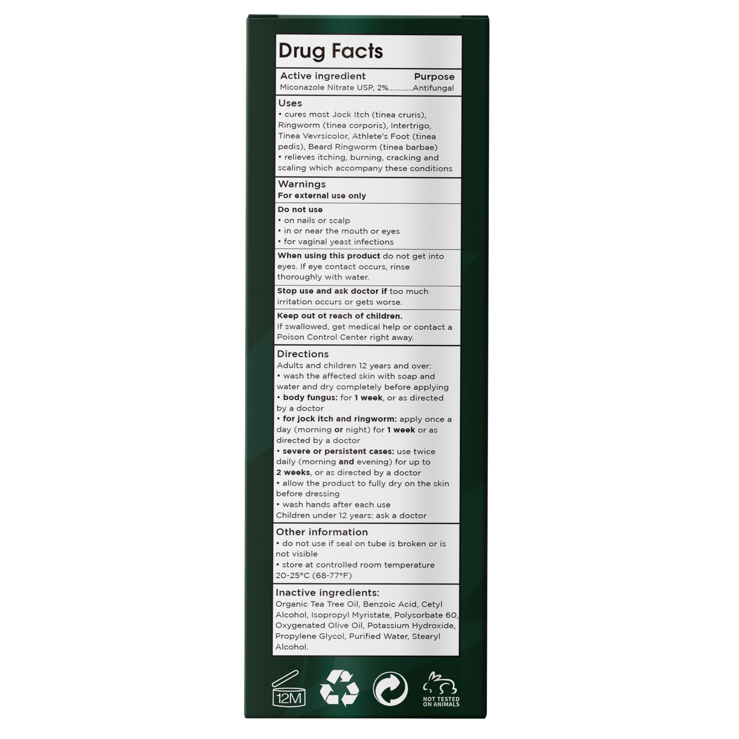 Terramed Just Think Comfort Tea Tree Body Spray | Fast-Absorbing Antifungal (120ml)