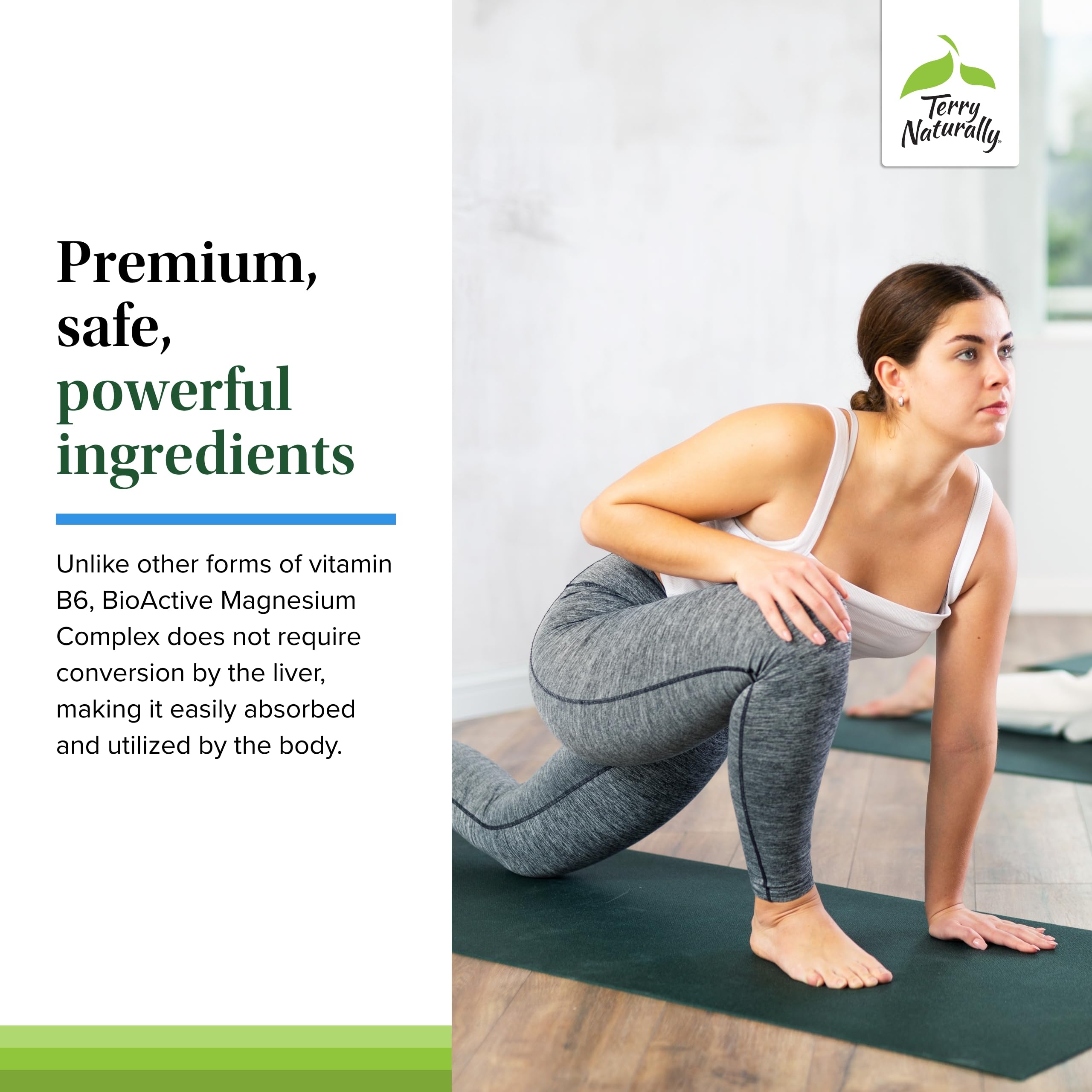 Terry Naturally BioActive Magnesium Complex - Bone & Heart Health Support - 60 Vegan Capsules (Pack of 2)